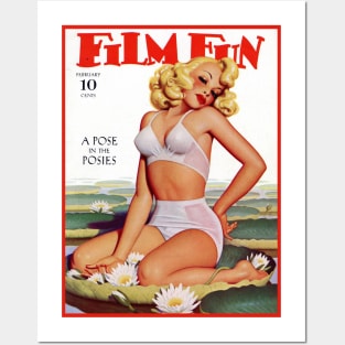 Film Fun, vintage pulp magazine cover Posters and Art